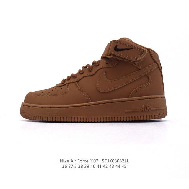 130 Nike Air Force 1'07 Mid Af1 Af1 715889-200 36 37.5 38 39 40 41 42 43 44 45 S