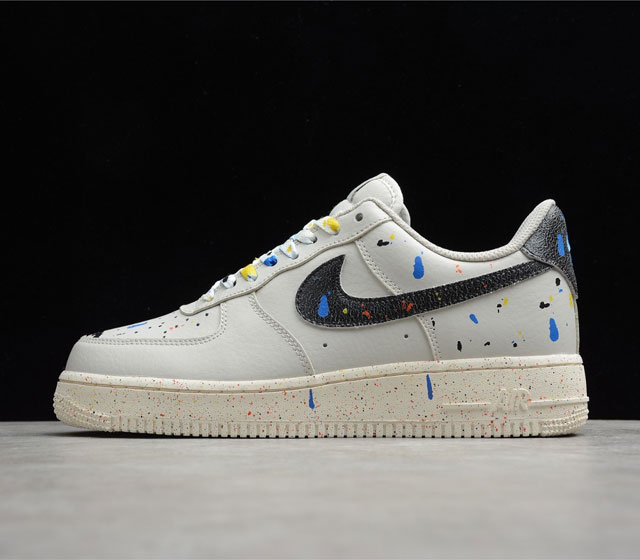 AIR FORCE 1 07 LV8 Paint Splatter AF1 CZ0339-001 36 36.5 37 38 38.5 39 40 40.5