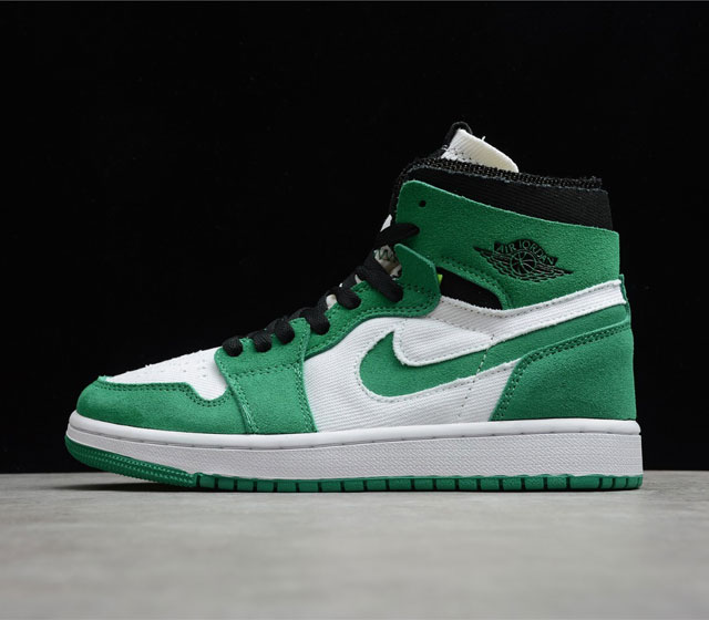 Air Jordan 1 Zoom CMFT Stadium Green CT0978-300 Swoosh Logo