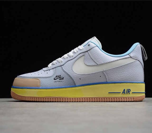 NK Air Force 1 Premium Blue pot cookies CV3039-102 logo3M # air sole LOGO 36 36