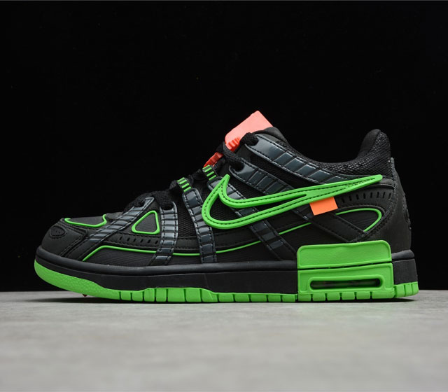 OFF-WHITE x NK Air Rubber Dunk Green Strike CU6015-001 Dunk Low P-6000 36 36.5