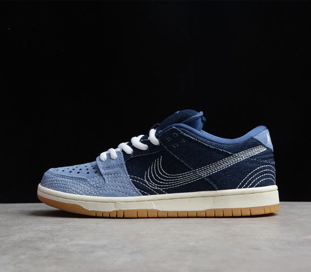 NK SB Dunk Low PRM Sashiko CV0316-400 Swoosh Logo 36 36.5 37.5 38 38.5 39 40 40