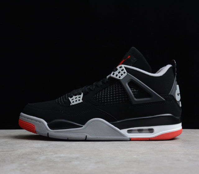 Air Jordan 4 Retro Bred AJ4 308497-060 Air Sole 36 36.5 37.5 38 38.5 39 40 40.5