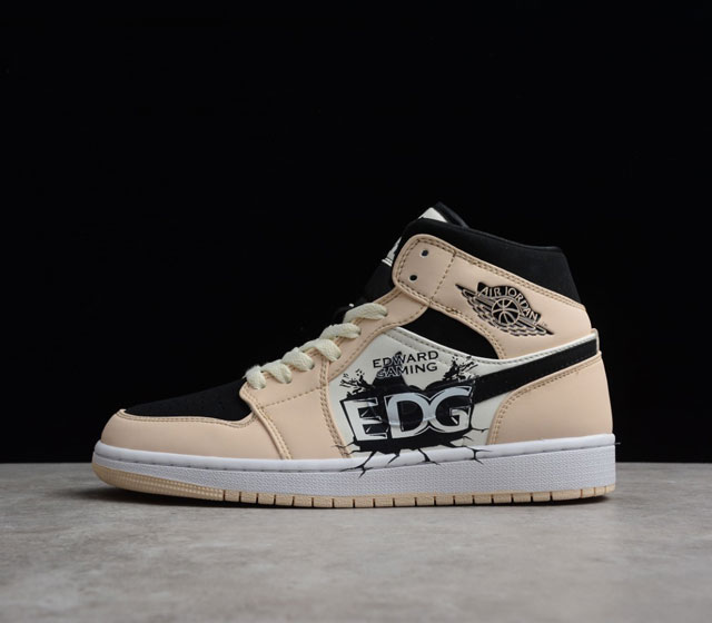 EDG Air Jordan 1 Barely Orange AJ1 EDG DIY BQ6472-800 EDG S11 ( )2021 36 36.5 3