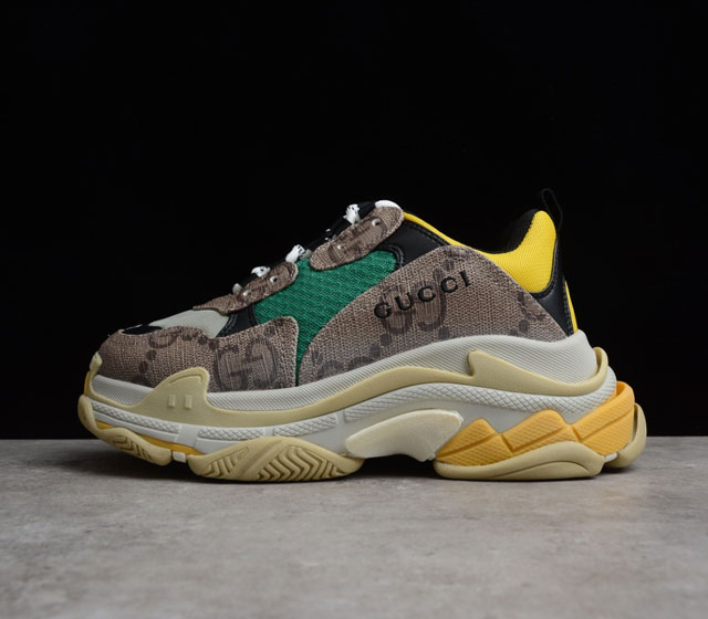 Gu cci x Balenciaga Triple S 681067-UMO20-9766 35 36 37 38 39 40 41 42 43 44 45