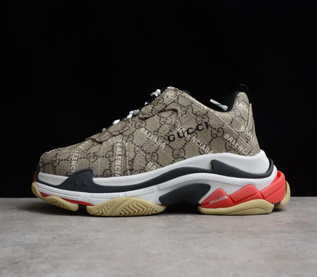 Gu cci x Balenciaga Triple S 681066 35 36 37 38 39 40 41 42 43 44 45 46