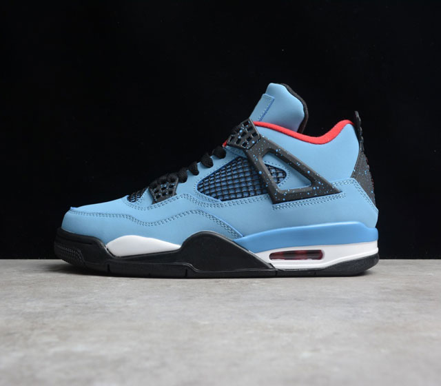 Travis Scott x Air Jordan 4 Houston Oilers AJ4 308497-406 TS Cactus Jack Logo T