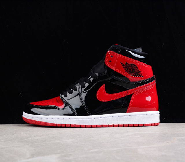 Air Jordan 1 High OG Bred Patent 555088-063 ir Jordan 1 High OG Bred Patent AJ1