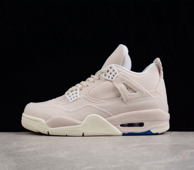 Air Jordan 4 Retro Canvas AJ4 4 DQ4909-100 36 36.5 37.5 38 38.5 39 40 40.5 41 4