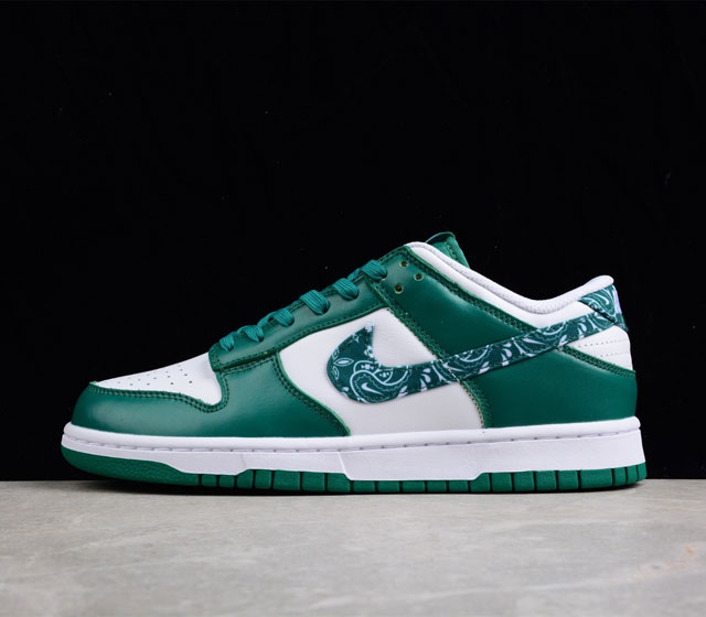 NK Dunk Low Green Paisley DH4401-102 36 36.5 37.5 38 38.5 39 40 40.5 41 42 42.5