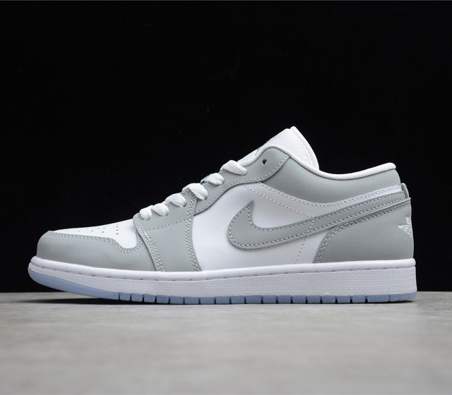 CJ AIR JORDAN 1 LOW White Wolf Grey AJ1 DC0774-105 Dior Jumpman Logo 23 Logo Di