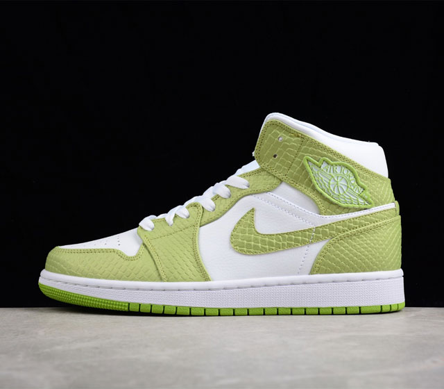 Air Jordan 1 Mid SE Green Python AJ1 1 DV2959-113 36 36.5 37.5 38 38.5 39 40 40