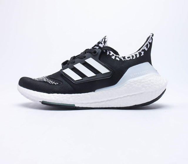 # # # Primeknit Adidas Ultra Boost 2021 Black White Volt zebra UB2021 GX8019 36