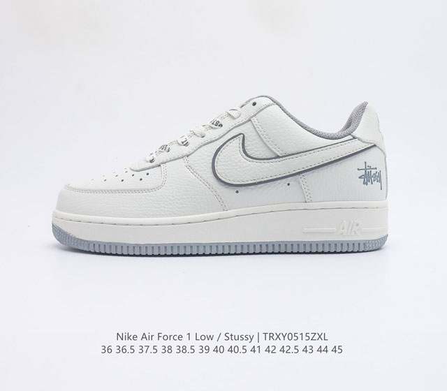 Stussy x Nike Air Force 1 07 UN1635 702 36 36.5 37.5 38 38.5 39 40 40.5 41 42 4