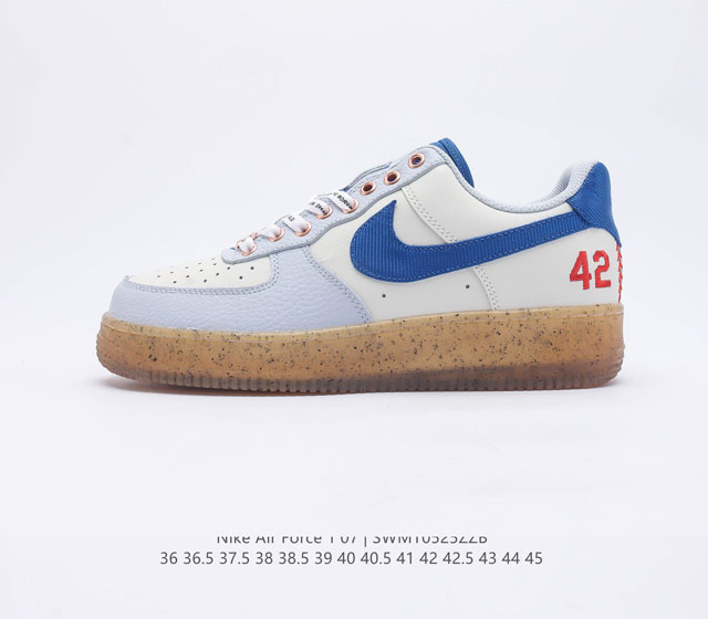 Nike Air Force07 Low SJackie Robinson 42 FN1868-100 36 36.5 37.5 38 38.5 39 40