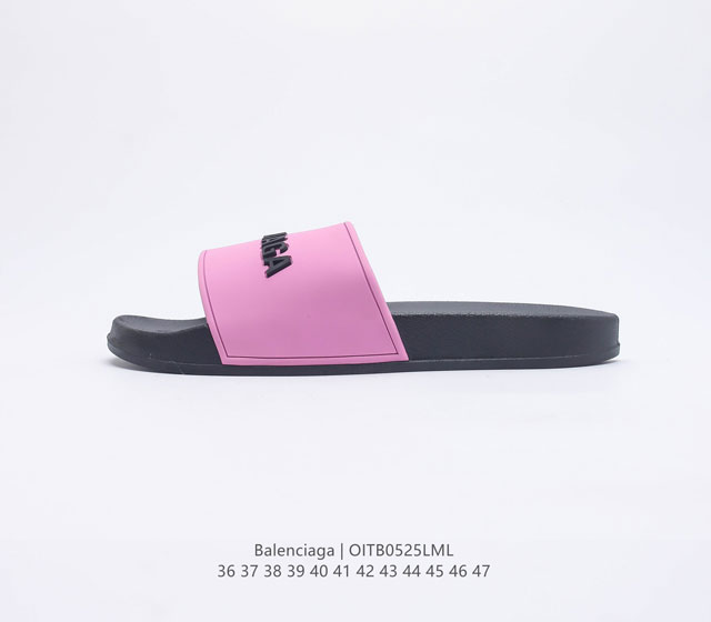 BALENCIAGA PU 3D TPU Balenciaga Logo Pool Slides 36-47 OITB0525LML