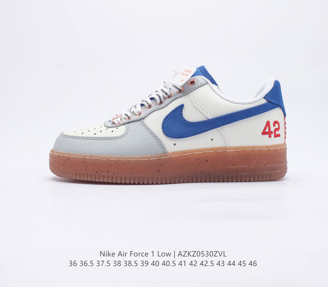 Nike Air Force07 Low SJackie Robinson 42 FN1868-100 36 36.5 37.5 38 38.5 39 40