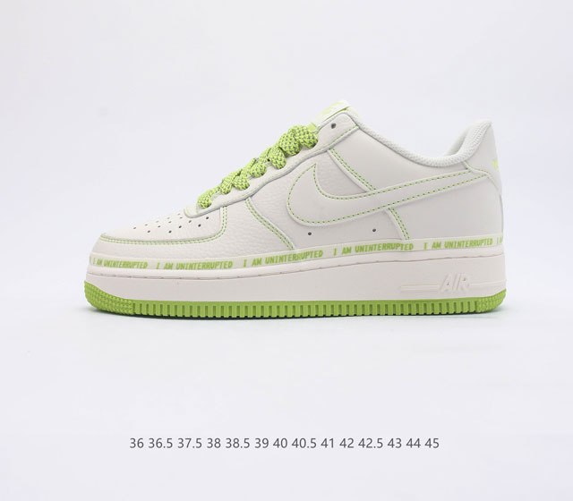 Uninterrupted Nike Air Forece 1 MORE THAN AF1 LJ2322-568 36 36.5 37.5 38 38.5 3