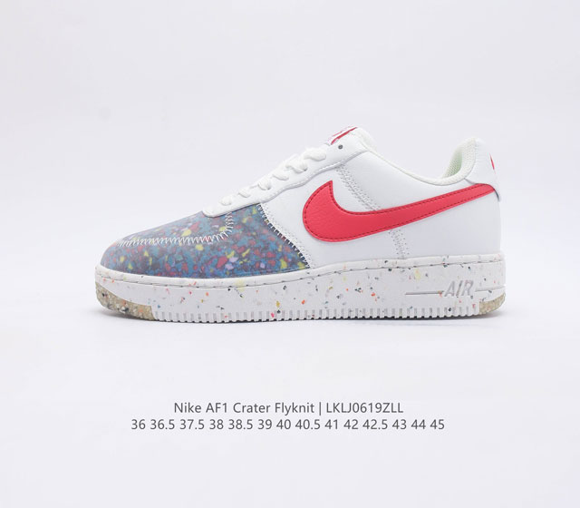 Nike Air Force 1 Crater Flyknit Low AF1 # # CT1986-100 36 36.5 37.5 38 38.5 39