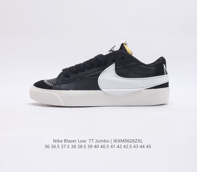 Nk Blazer Low 77 Jumbo nike Blazer Mid Swoosh Fd9858 001 36 36.