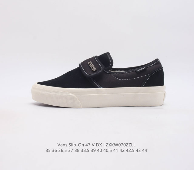 -Vans Slip-On 47 V Dx 35 36 36.5 37 37.5 38 39 39.5 40 41 41.5 42 42.5 43 4