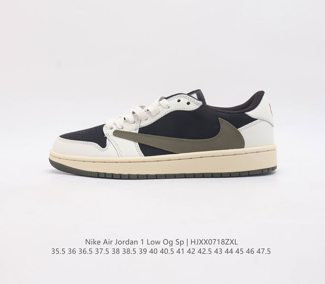 travis Scott X Nike Wmns Air Jordan 1 Low Ogoliveaj1 Ts 4.0 Dz4137-106 3