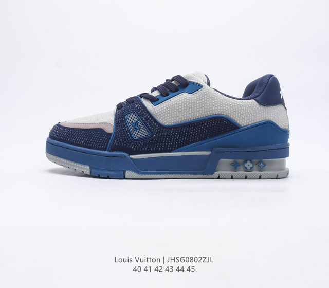 Louis Vuitton Lv Zp 3D Logo Lv Louis Vuitton Trainer Sneaker Low 40-45 Jhsg0802