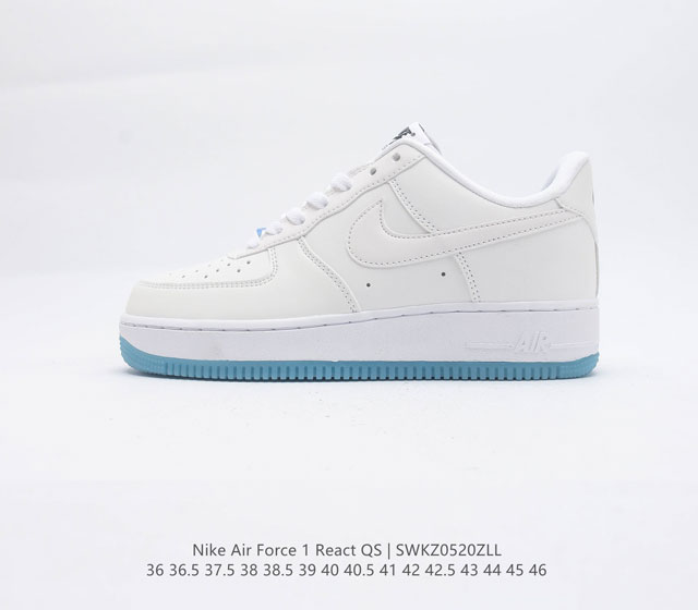 Nike Air Force 1 React Qs Force 1 Dx3357 36 36 5 37 5 38 38 5 39 40 40 5 41 4