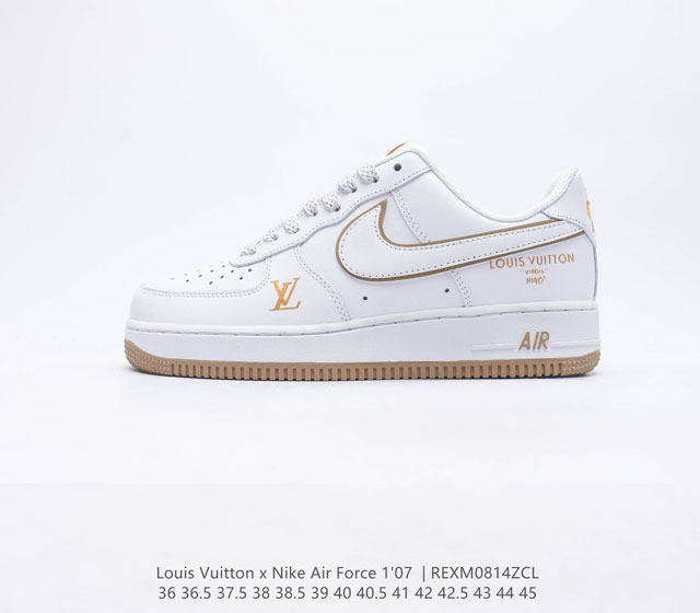 Louis Vuitton X Nike Air Force 1 Low Force 1 Dv1788 36 36 5 37 5 38 38 5 39 40 4