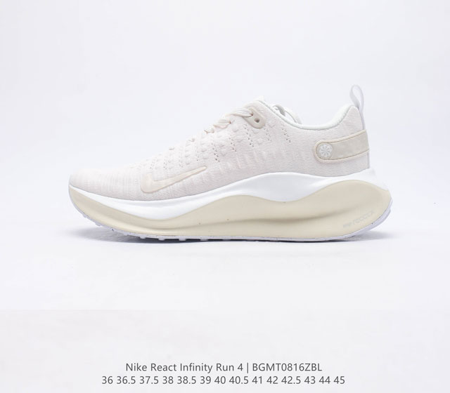 Nike Reactx Infinity Run 4 Dr2670-002 36 36 5 37 5 38 38 5 39 40 40 5 41 42 42