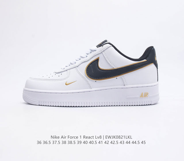 Nike Air Force 1 React Qs Force 1 Da8481-100 36 36 5 37 5 38 38 5 39 40 40 5 41