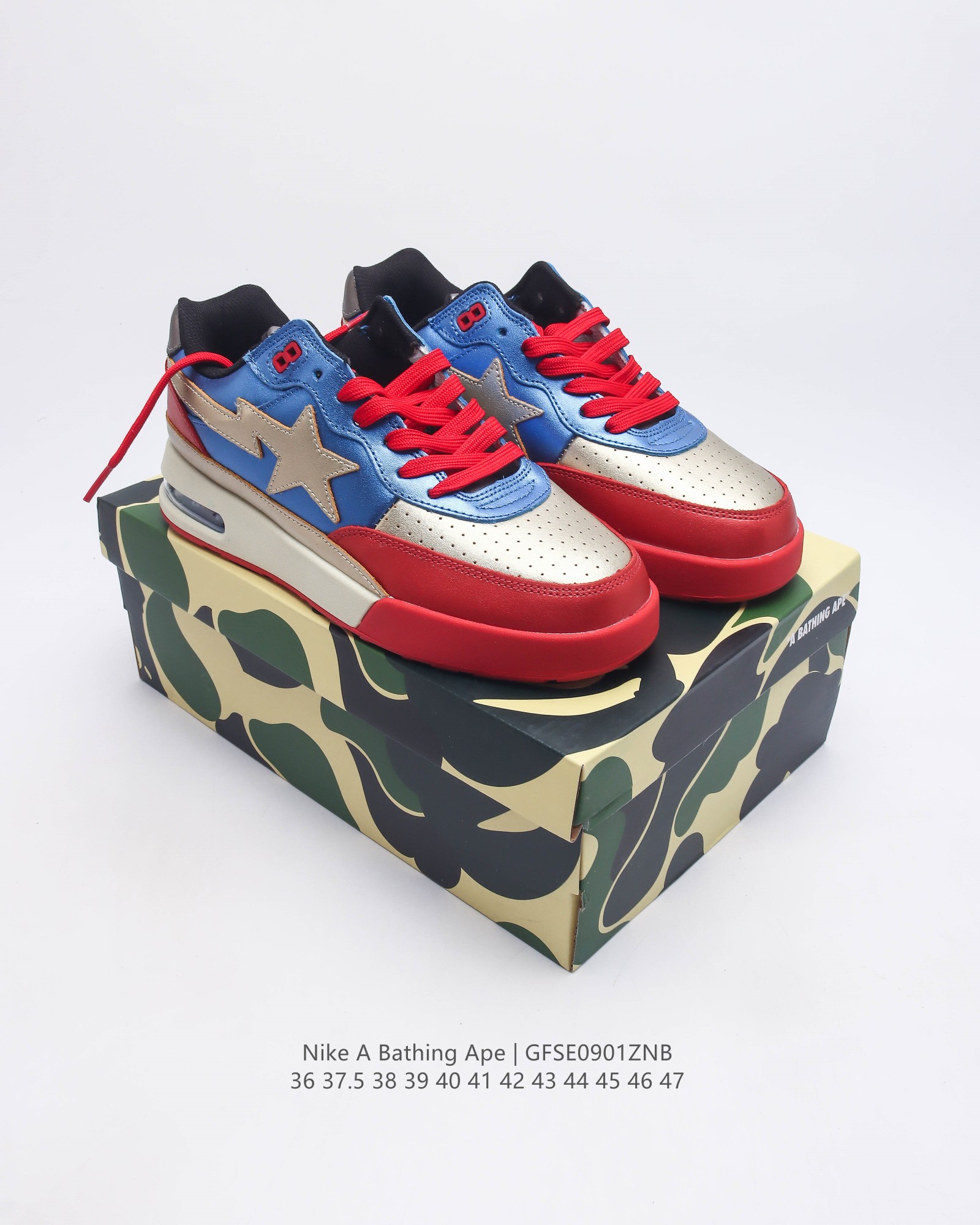 ABathing Ape air Sole a Bathing Ape bape X Nike Air Force 1 Sta Low Camo 36-47 G