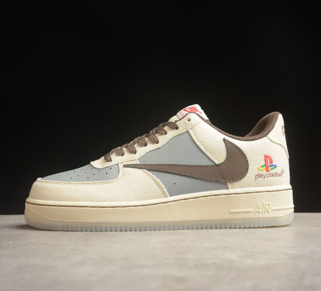 Nk Travis Scott X Playstation X Nk Air Force 1'07 Low Bq5826-208 # # Size 36 36.