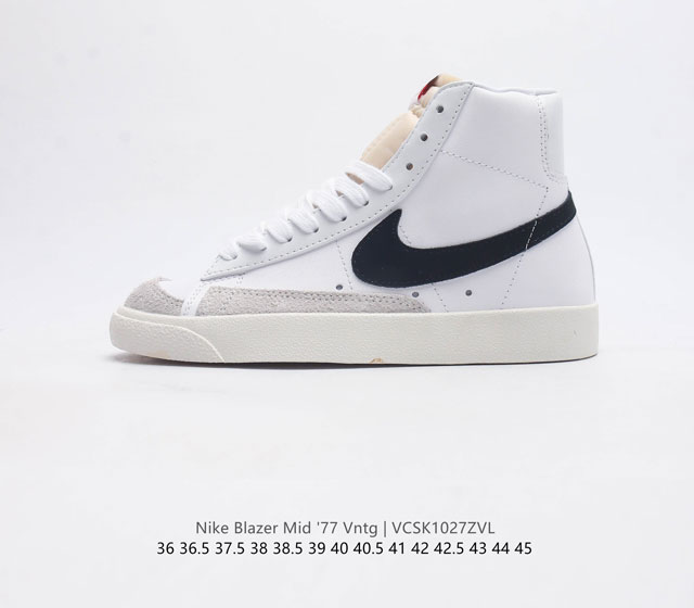 Nike Blazer Mid '77 Vntg Swoosh Nike Blazer Mid '77 Vntg Bq6806-100 36 36.5 37.