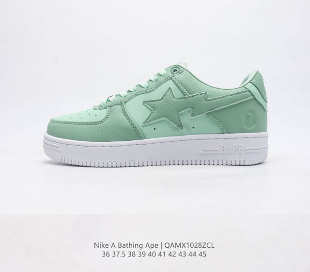 A Bathing Ape/ air Sole a Bathing Ape bape X Nike Air Force 1 Sta Low"Camo" 36-4