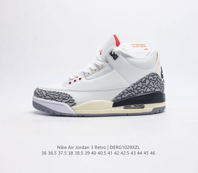 Aj3 Nike Air Jordan 3 Retro Se 3 3 Aj 1988 Nike Air Dx6665-100 36-46 Derg1029Xz