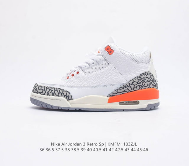 Aj3 Nike Air Jordan 3 Retro Se 3 3 Aj 1988 Nike Air Ct8532-140 36-46 Kmfm1103Zj