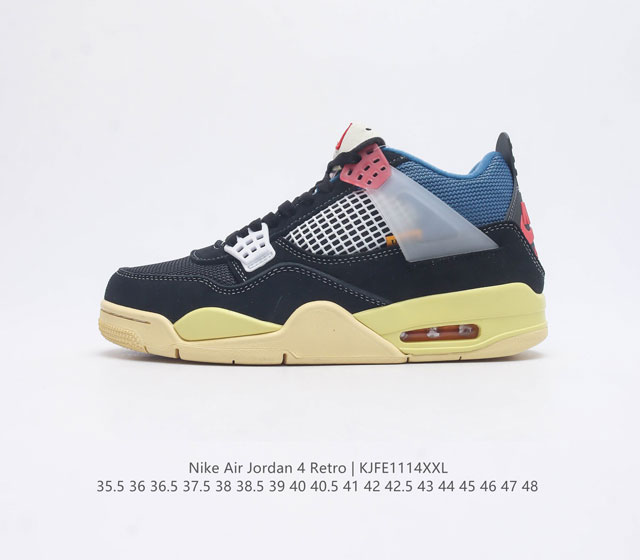 Nike Air Jordan 4 Retro Og aj4 4 Air Sole Dc9533-001 35.5 36 36.5 37.5 38 38.5