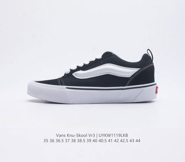 Vans Knu-Skool Vr3 Lx logo 2023 Vans knuskool imranpotato og Vn0009Qc6Bt 35-44