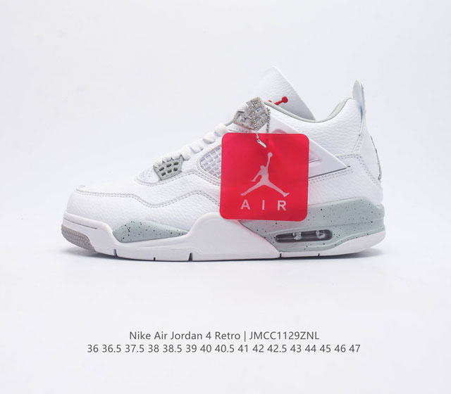 Nike Air Jordan 4 Retro Og aj4 4 Air Sole Dj4699-100 36 36.5 37.5 38 38.5 39 40