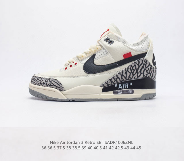 Aj3 Nike Air Jordan 3 Retro Se 3 3 Aj 1988 Nike Air 136064-012 36-45 Sadr1105Zn