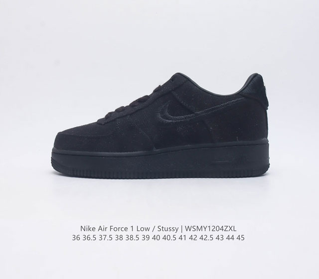 Stussy X Nike Air Force 1 '07 Cz9084-200 36 36.5 37.5 38 38.5 39 40 40.5 41 42