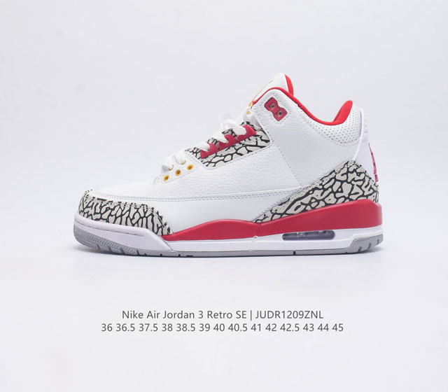 Aj3 Nike Air Jordan 3 Retro Se 3 3 Aj 1988 Nike Air Dh3434-110 36-45 Judr1209Zn