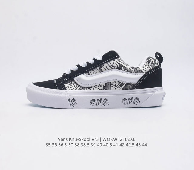 Vans Knu-Skool Vr3 Lx logo Vans knuskool imranpotato og 35-44 Wqkw1216