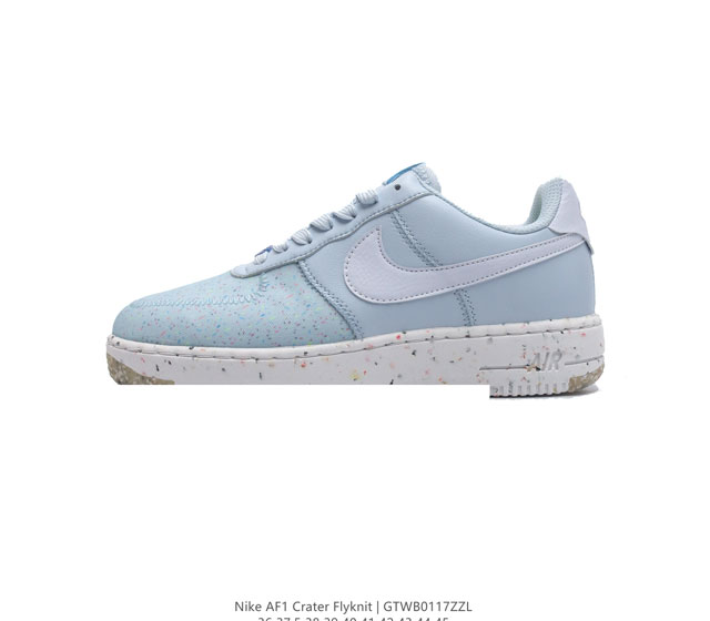 Nike Air Force 1 Crater Flyknit Low Af1 # # Ct1986-400 36 37.5 38 39 40 41 42 4