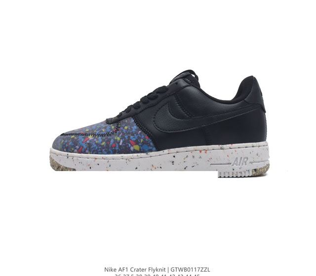 Nike Air Force 1 Crater Flyknit Low Af1 # # Ct1986-400 36 37.5 38 39 40 41 42 4