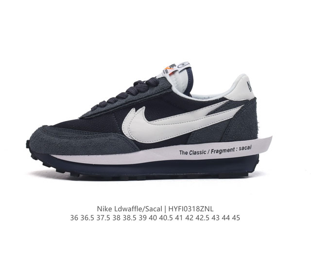 Nike [ ]Nike ld Wafflesf Nike Ld Waffle Sf Sacai Fragment Grey swoosh Sacai The