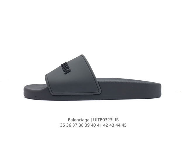 Balenciaga pu 3D tpu balenciaga Logo Pool Slides 35-45 Uitb0323Ljb