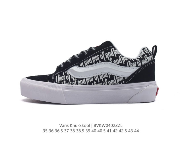 Vans Knu-Skool Vr3 Lx logo 2023 Vans knuskool imranpotato og 35-44 Bvkw0402Zzl