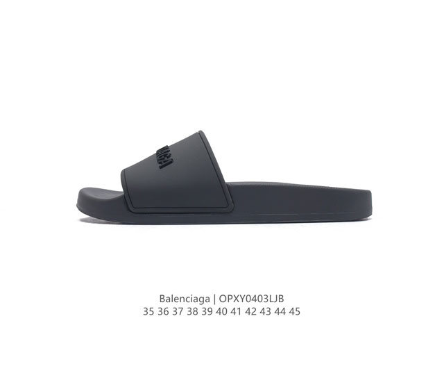 Balenciaga pu 3D tpu balenciaga Logo Pool Slides 35-45 Opxy0403Ljb